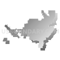 Willmar city, Kandiyohi County, Minnesota (Gray Gradient Fill with Shadow)