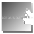 Des Moines township, Jackson County, Minnesota (Gray Gradient Fill with Shadow)