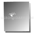 Holding township, Stearns County, Minnesota (Gray Gradient Fill with Shadow)