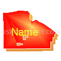 Northome UT, Koochiching County, Minnesota (Bright Blending Fill with Shadow)