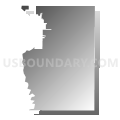 Breckenridge township, Wilkin County, Minnesota (Gray Gradient Fill with Shadow)