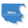 Ramsey city, Anoka County, Minnesota (Solid Fill with Shadow)