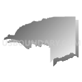 District 2, Choctaw County, Mississippi (Gray Gradient Fill with Shadow)