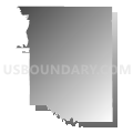 District 2, Carroll County, Mississippi (Gray Gradient Fill with Shadow)