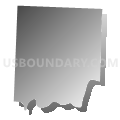 Osage township, St. Clair County, Missouri (Gray Gradient Fill with Shadow)
