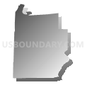 Washington township, Osage County, Missouri (Gray Gradient Fill with Shadow)