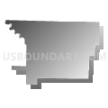 Newton township, Shannon County, Missouri (Gray Gradient Fill with Shadow)