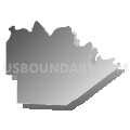 Spencer township, Ralls County, Missouri (Gray Gradient Fill with Shadow)