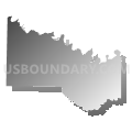 Union township, Marion County, Missouri (Gray Gradient Fill with Shadow)