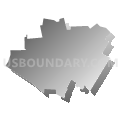 Normandy township, St. Louis County, Missouri (Gray Gradient Fill with Shadow)