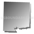 Van Buren township, Newton County, Missouri (Gray Gradient Fill with Shadow)