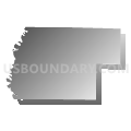 Nodaway township, Nodaway County, Missouri (Gray Gradient Fill with Shadow)