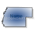 Nodaway township, Nodaway County, Missouri (Radial Fill with Shadow)