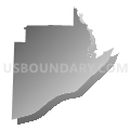 Cote Sans Dessein township, Callaway County, Missouri (Gray Gradient Fill with Shadow)