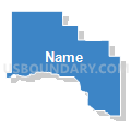 Ekalaka CCD, Carter County, Montana (Solid Fill with Shadow)