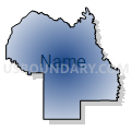 Cascade CCD, Cascade County, Montana (Radial Fill with Shadow)