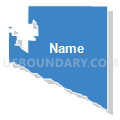 Cozad precinct, Dawson County, Nebraska (Solid Fill with Shadow)
