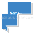 Gillan precinct, Dawson County, Nebraska (Solid Fill with Shadow)