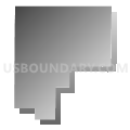 Wounded Knee precinct, Sheridan County, Nebraska (Gray Gradient Fill with Shadow)