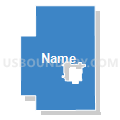 Nemaha precinct, Johnson County, Nebraska (Solid Fill with Shadow)