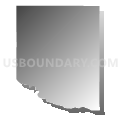 Norden precinct, Keya Paha County, Nebraska (Gray Gradient Fill with Shadow)