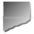 Basin township, Boyd County, Nebraska (Gray Gradient Fill with Shadow)