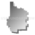 Auburn city, Nemaha County, Nebraska (Gray Gradient Fill with Shadow)