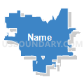 Norfolk city, Madison County, Nebraska (Solid Fill with Shadow)