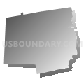 Hancock town, Hillsborough County, New Hampshire (Gray Gradient Fill with Shadow)