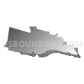 Waldwick borough, Bergen County, New Jersey (Gray Gradient Fill with Shadow)