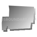 Dumont borough, Bergen County, New Jersey (Gray Gradient Fill with Shadow)
