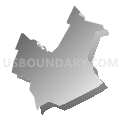 Woodbury city, Gloucester County, New Jersey (Gray Gradient Fill with Shadow)