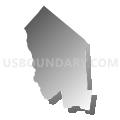 Upper Deerfield township, Cumberland County, New Jersey (Gray Gradient Fill with Shadow)