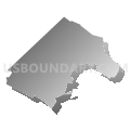 West Caldwell township, Essex County, New Jersey (Gray Gradient Fill with Shadow)