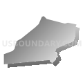 Lumberton township, Burlington County, New Jersey (Gray Gradient Fill with Shadow)