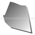 Mount Holly township, Burlington County, New Jersey (Gray Gradient Fill with Shadow)