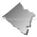 Willingboro township, Burlington County, New Jersey (Gray Gradient Fill with Shadow)