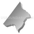 Delaware township, Hunterdon County, New Jersey (Gray Gradient Fill with Shadow)
