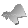 East Amwell township, Hunterdon County, New Jersey (Gray Gradient Fill with Shadow)
