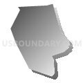 Glen Gardner borough, Hunterdon County, New Jersey (Gray Gradient Fill with Shadow)