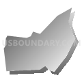 Hampton borough, Hunterdon County, New Jersey (Gray Gradient Fill with Shadow)