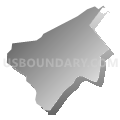 Totowa borough, Passaic County, New Jersey (Gray Gradient Fill with Shadow)