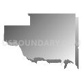 Santa Fe North CCD, Santa Fe County, New Mexico (Gray Gradient Fill with Shadow)