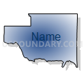 Santa Fe North CCD, Santa Fe County, New Mexico (Radial Fill with Shadow)