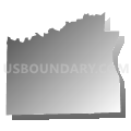 Yorkshire town, Cattaraugus County, New York (Gray Gradient Fill with Shadow)