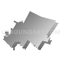 Utica city, Oneida County, New York (Gray Gradient Fill with Shadow)
