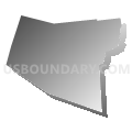 Schoharie town, Schoharie County, New York (Gray Gradient Fill with Shadow)