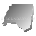 Arcadia township, Davidson County, North Carolina (Gray Gradient Fill with Shadow)
