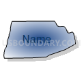 Hadley township, Chatham County, North Carolina (Radial Fill with Shadow)