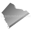 Jonas Ridge township, Burke County, North Carolina (Gray Gradient Fill with Shadow)